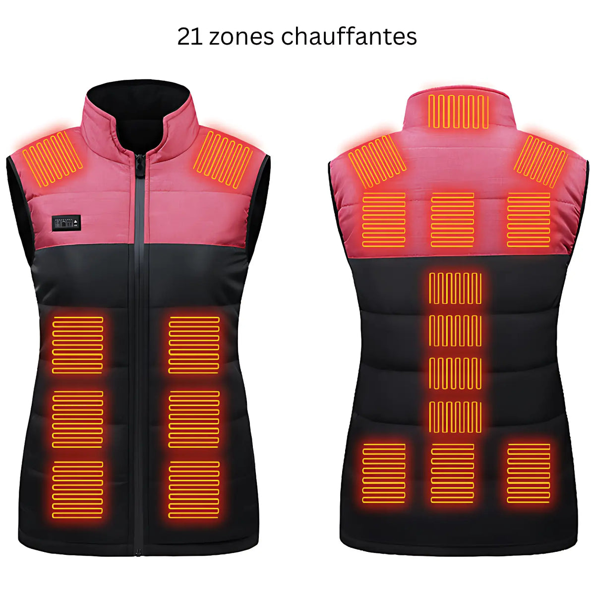 Doudoune sans manche chauffante homme avec batterie