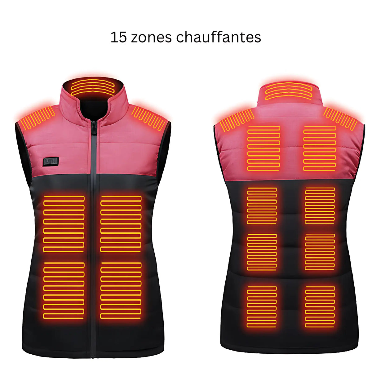 Doudoune sans manche chauffante homme avec batterie