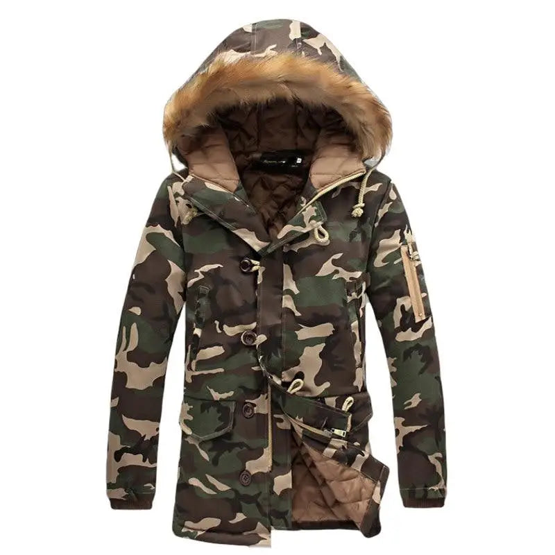 Doudoune militaire fourrure