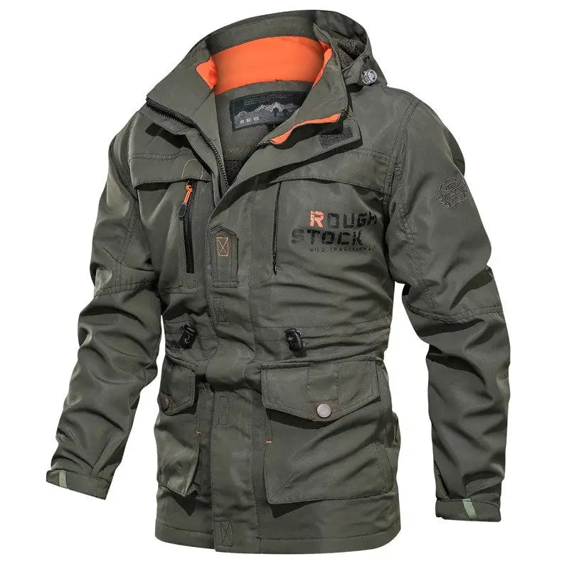 PARKA MILITAIRE TRÈS CHAUDE DOUBLÉE POLAIRE