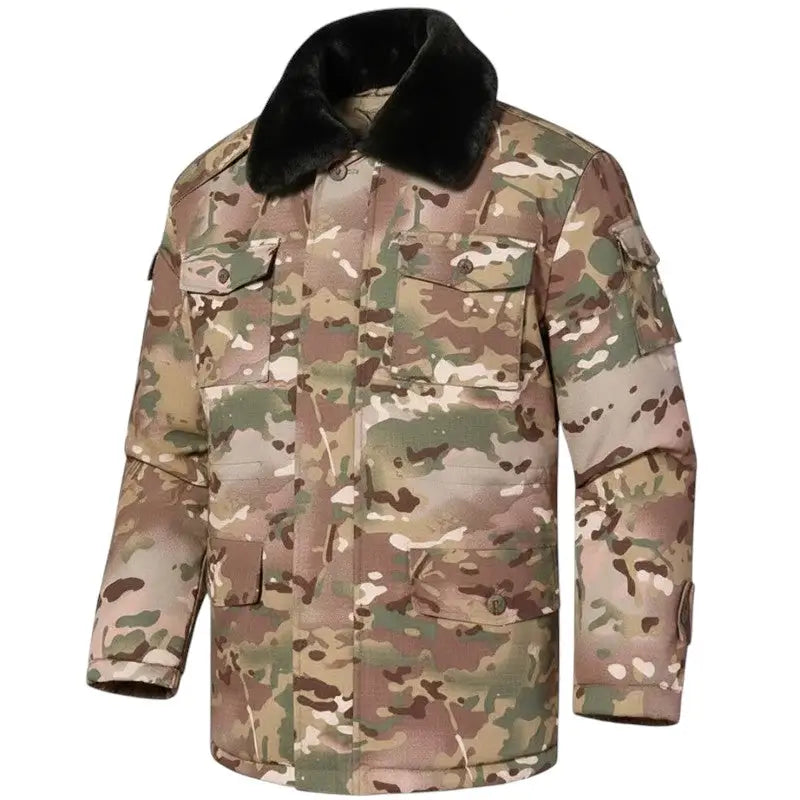 Parka militaire homme col fourré