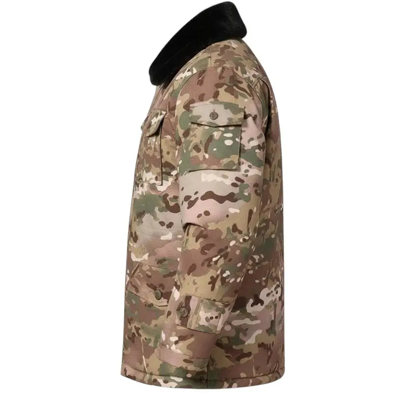 Parka militaire homme col fourré