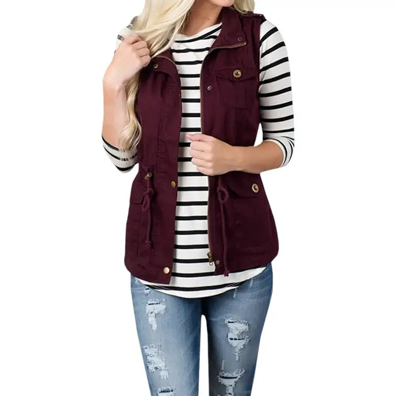 Femme veste militaire