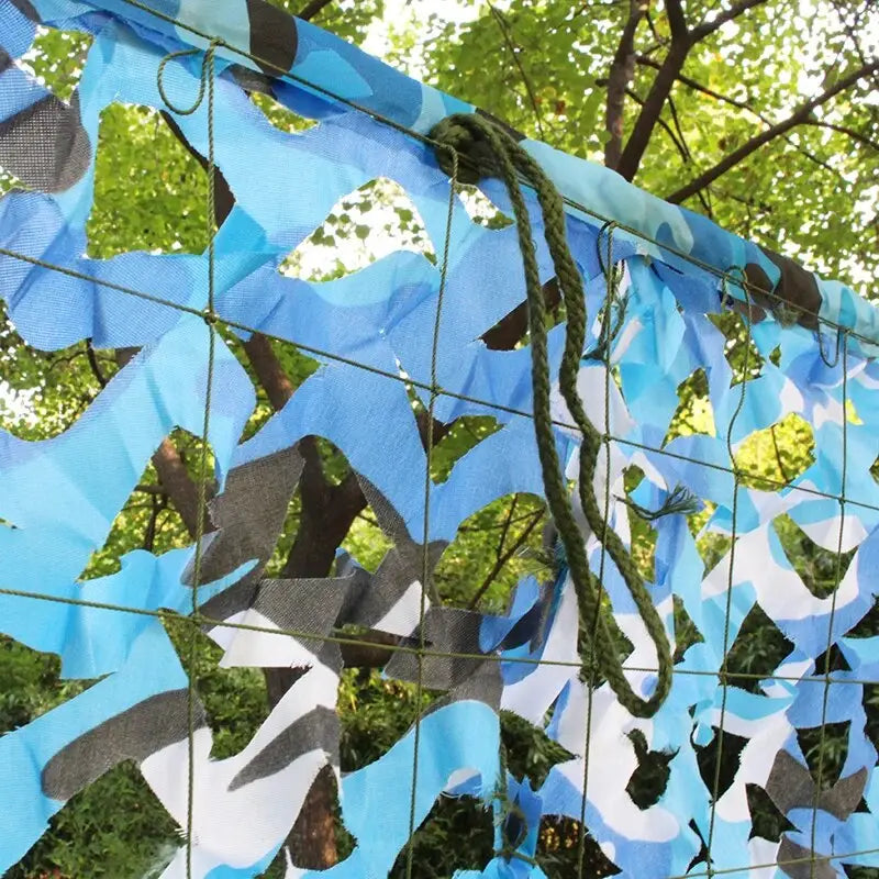 Filet de camouflage bleu