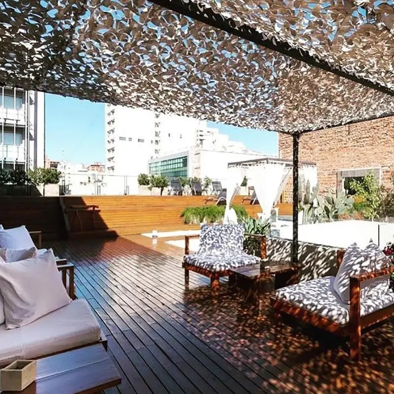 Filet de camouflage pour pergola