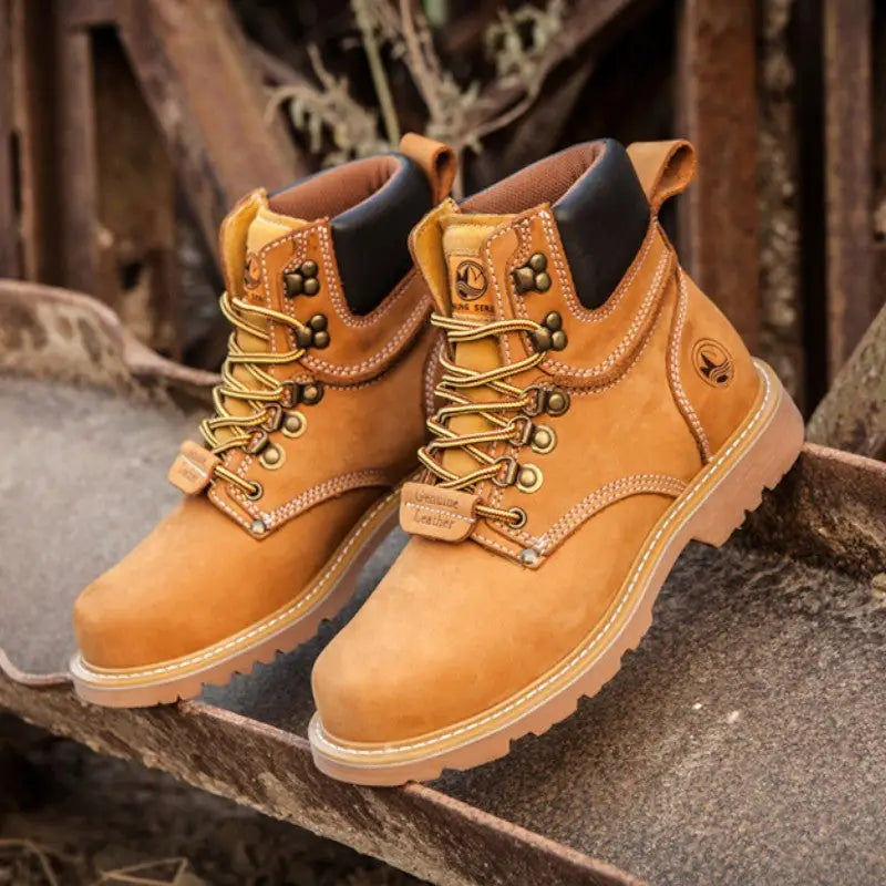 Bottines homme cuir nubuck