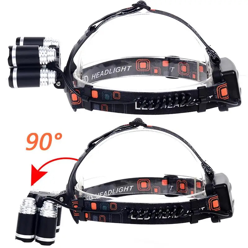 LAMPE FRONTALE - LAMPE FRONTALE 4000 LUMEN CREE XML T6 + 4XPE