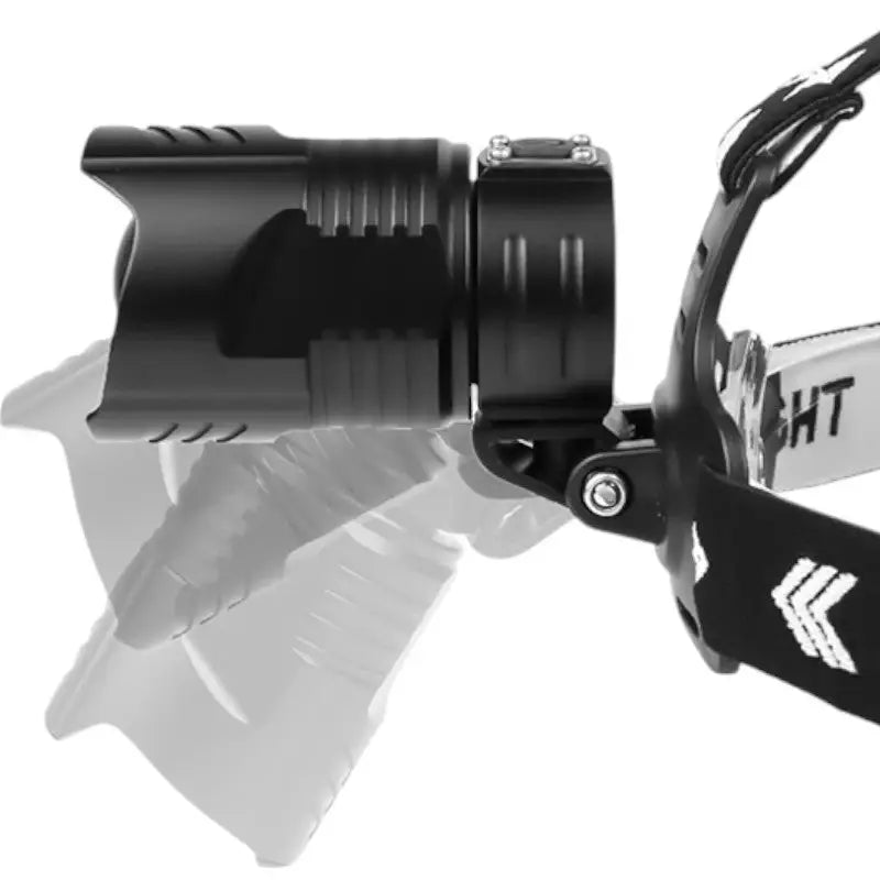 Lampe frontale rechargeable LED à bandeau ajustable