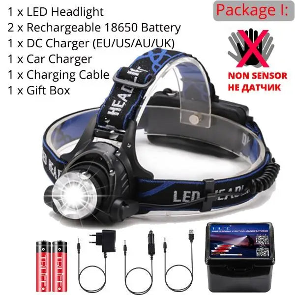 LAMPE FRONTALE - RECHARGEABLE PAR USB