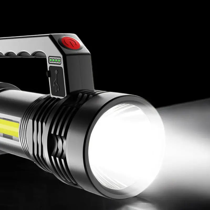 Lampe torche led ultra puissante rechargeable militaire
