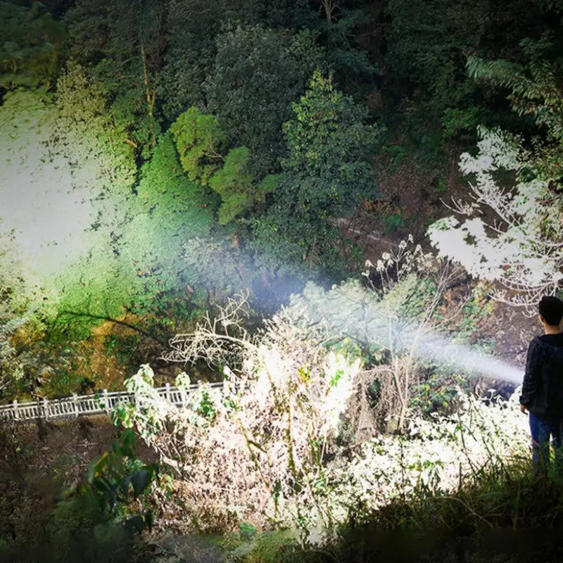 Lampe torche led ultra puissante rechargeable militaire