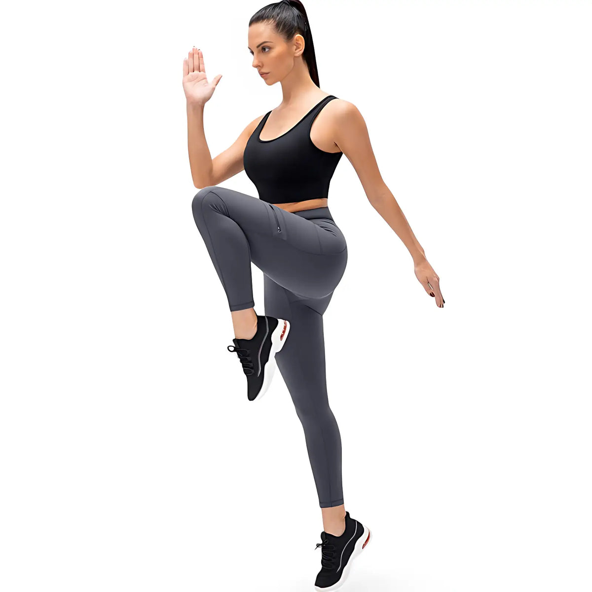 Legging randonnée femme poche zippée