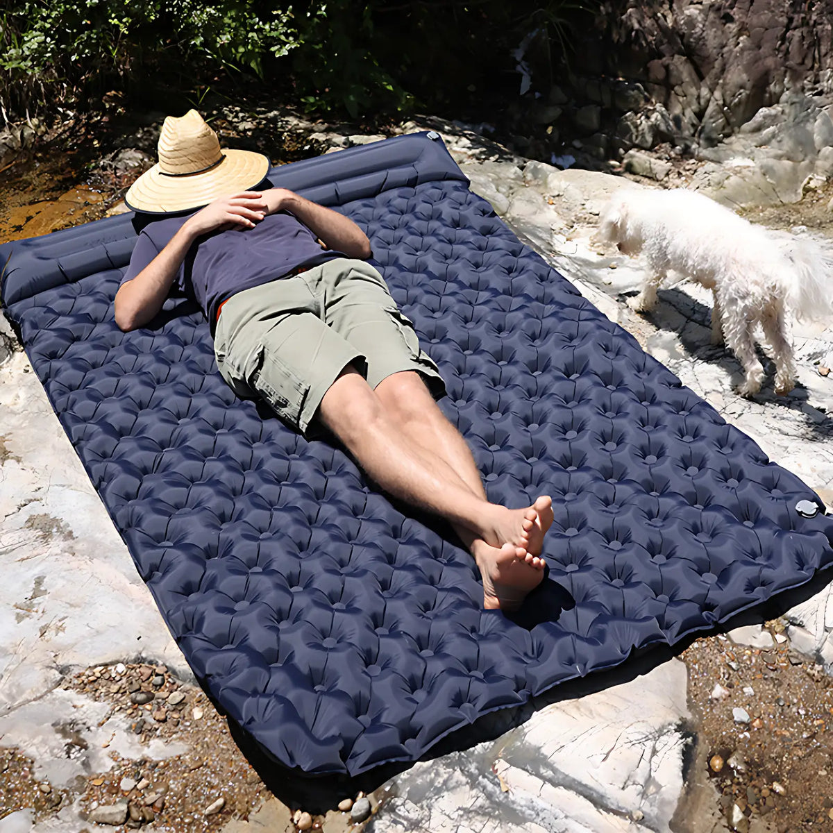 Matelas de sol double camping