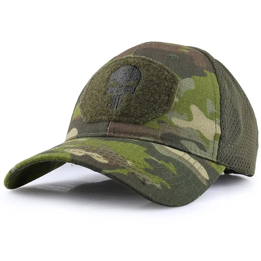 Casquette militaire camouflage à sangle réglable