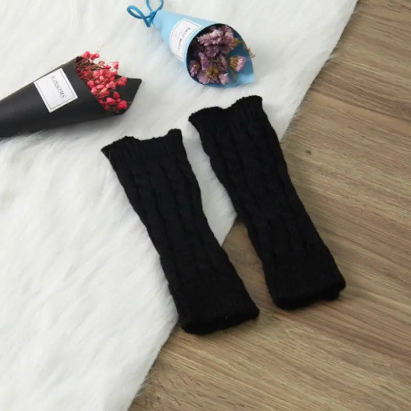 Mitaine femme tricot