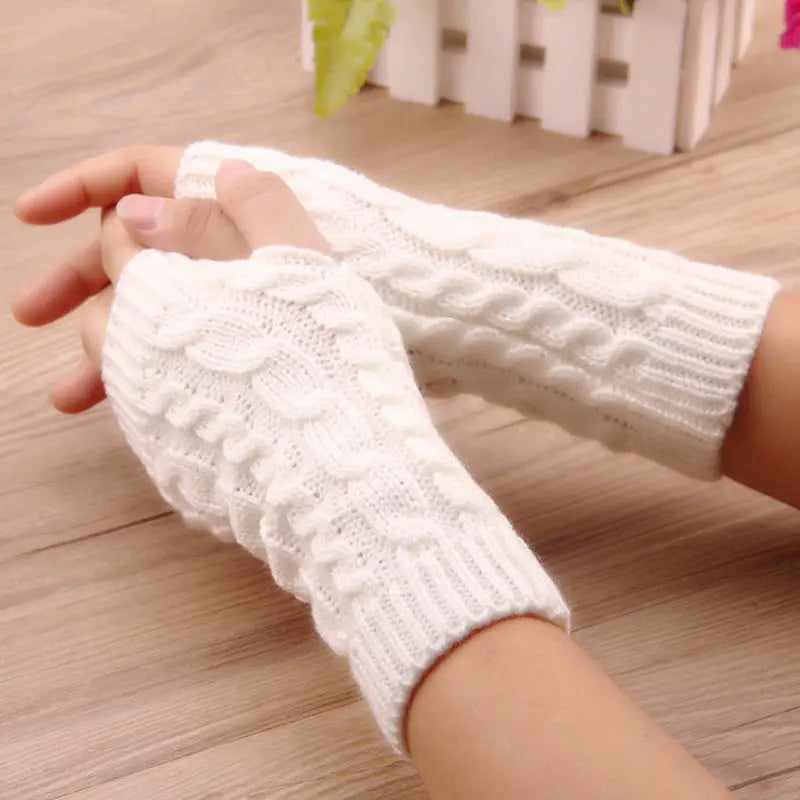Mitaine femme tricot