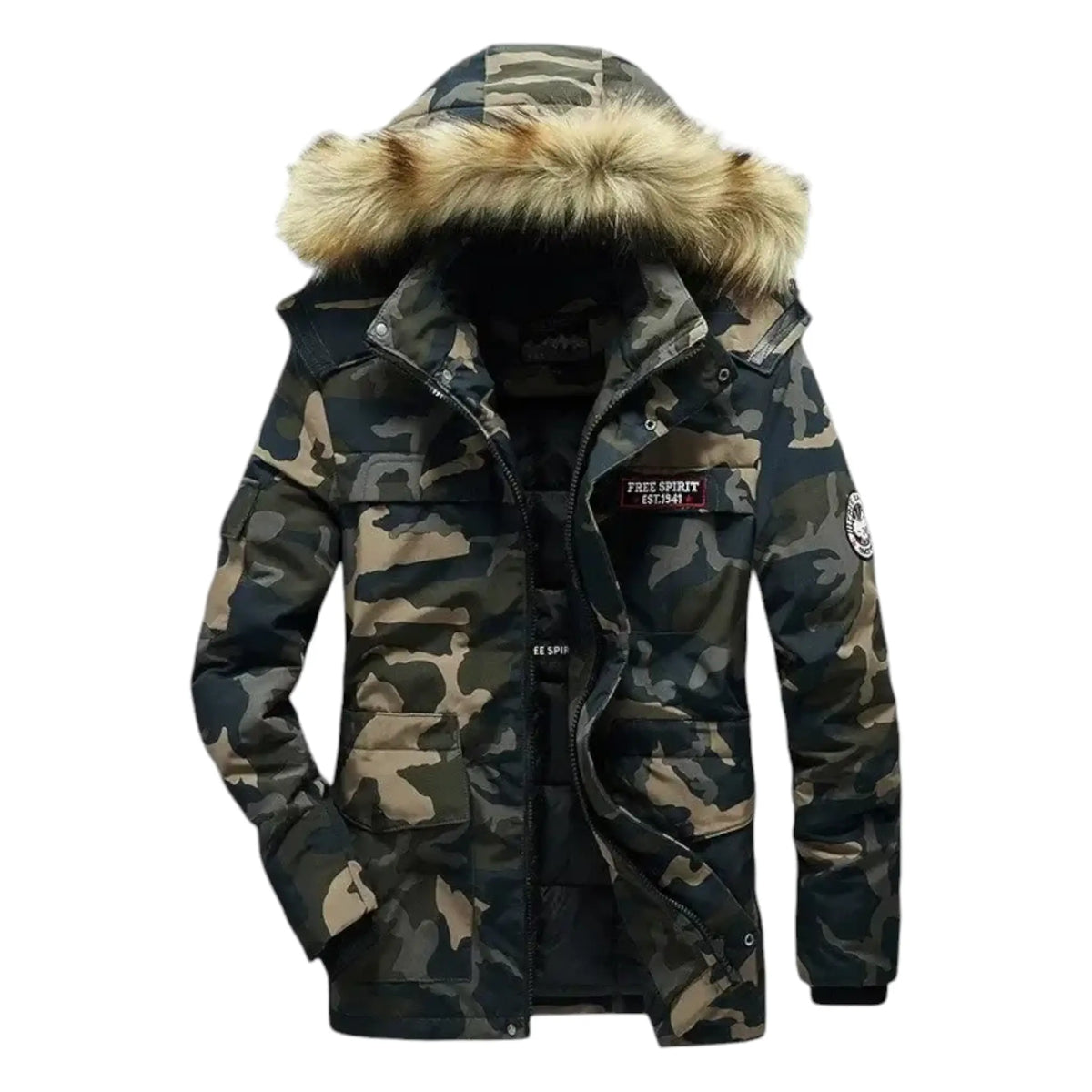Mode parka militaire pour homme