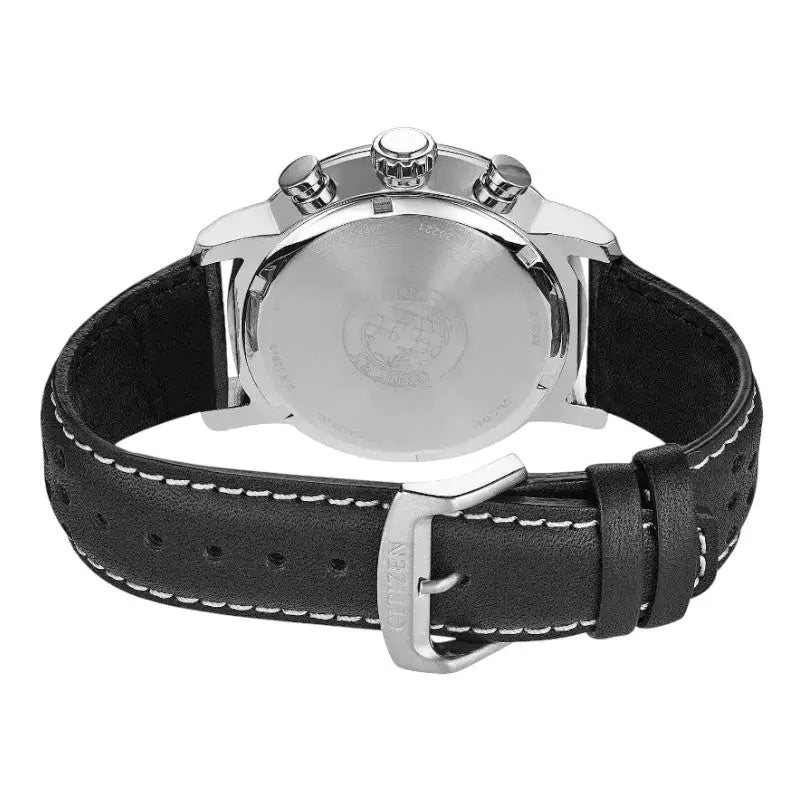 Montre homme militaire chronographe quartz bracelet cuir