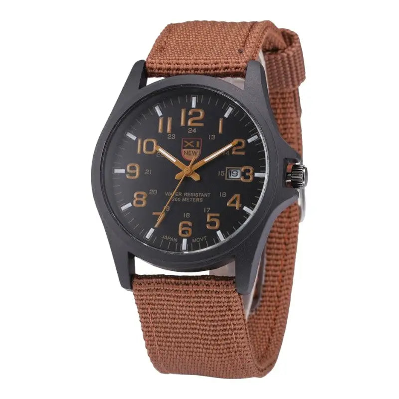 MONTRE MILITAIRE - BRACELET TOILE CANVAS
