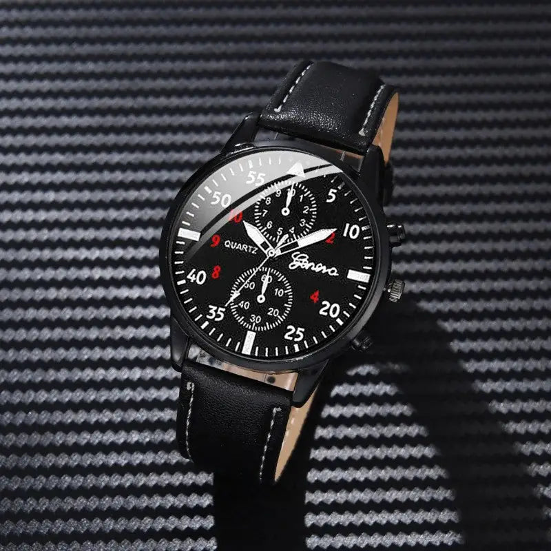 Montre militaire quartz homme chronographe style aviateur