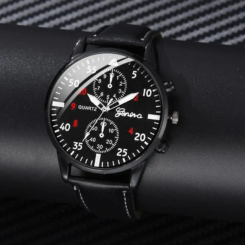 Montre militaire quartz homme chronographe style aviateur
