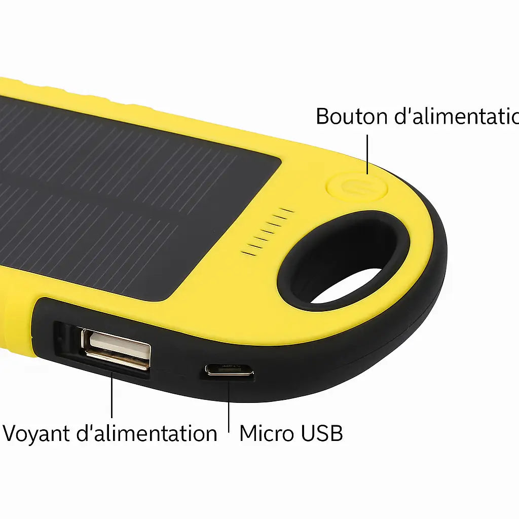 Panneau charge solaire randonnée