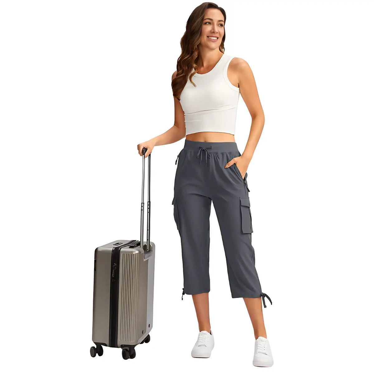 Pantalon 3/4 randonnée femme