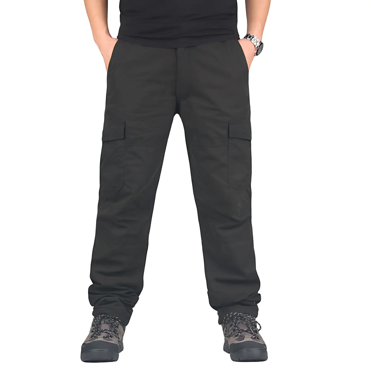 Pantalon cargo trekking doublé polaire