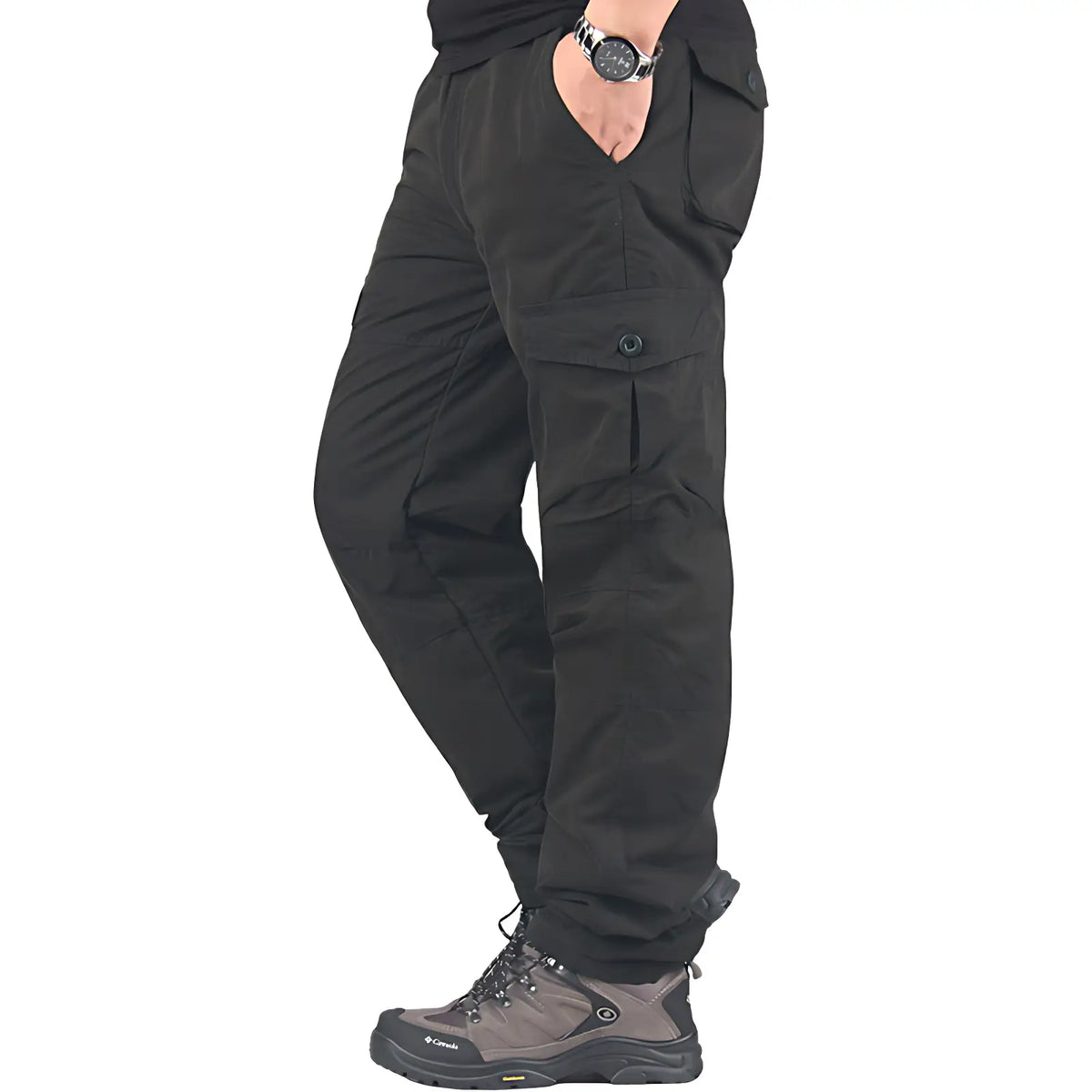 Pantalon cargo trekking doublé polaire