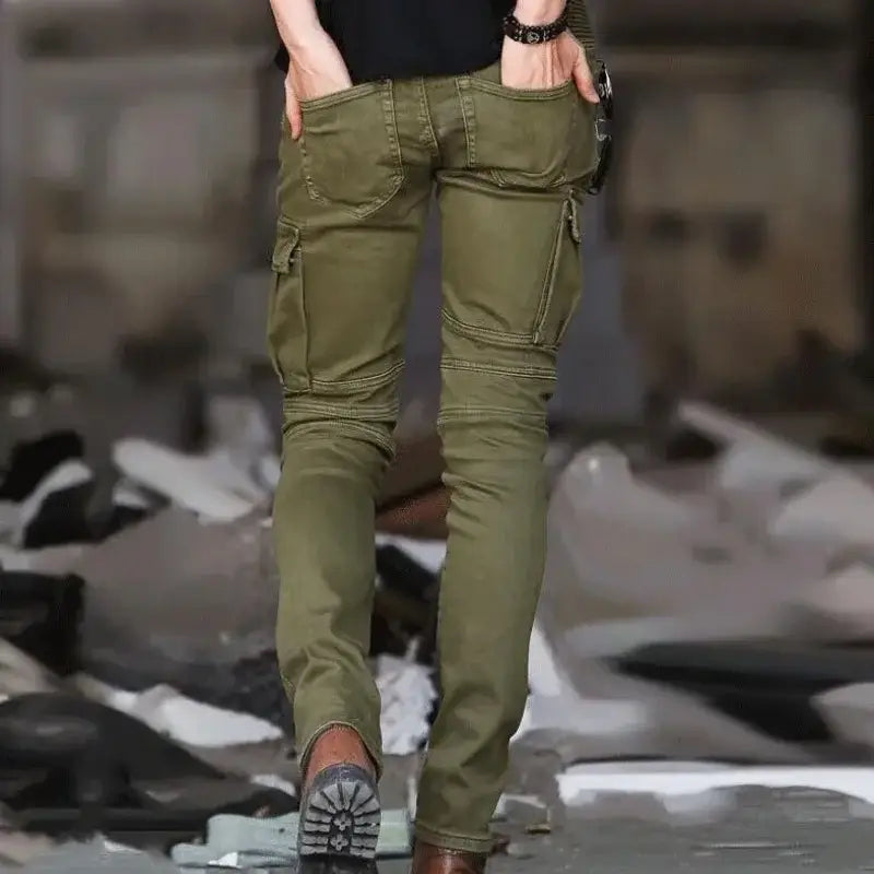 Pantalon moto treillis