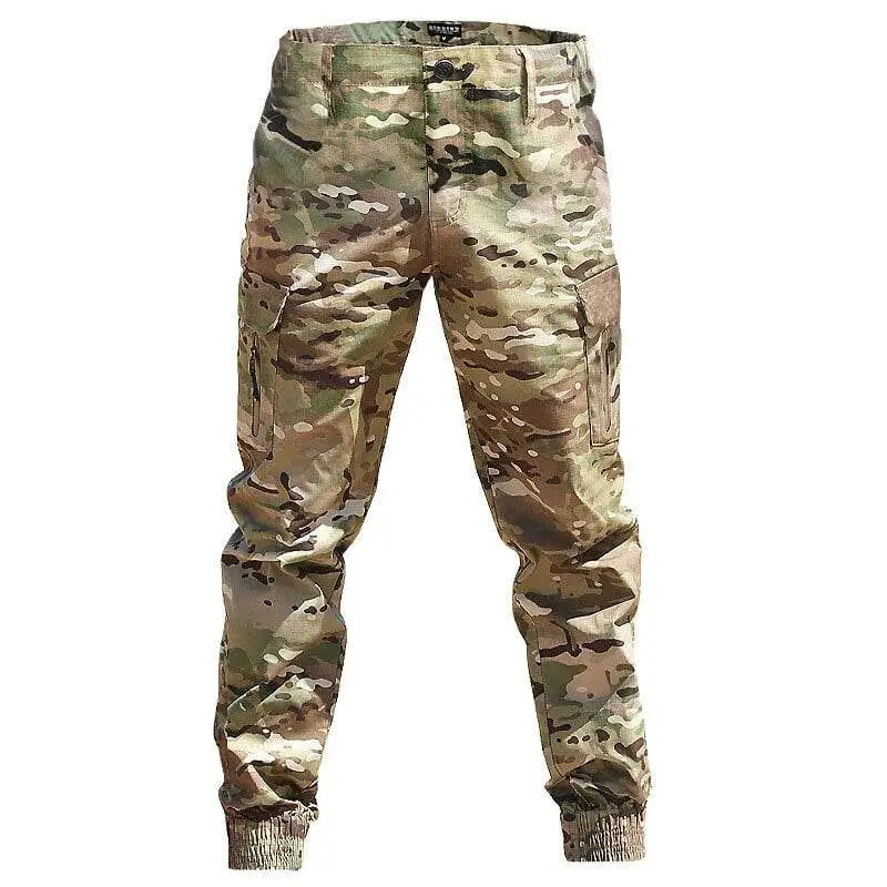 Pantalon treillis militaire homme chevilles élastiques