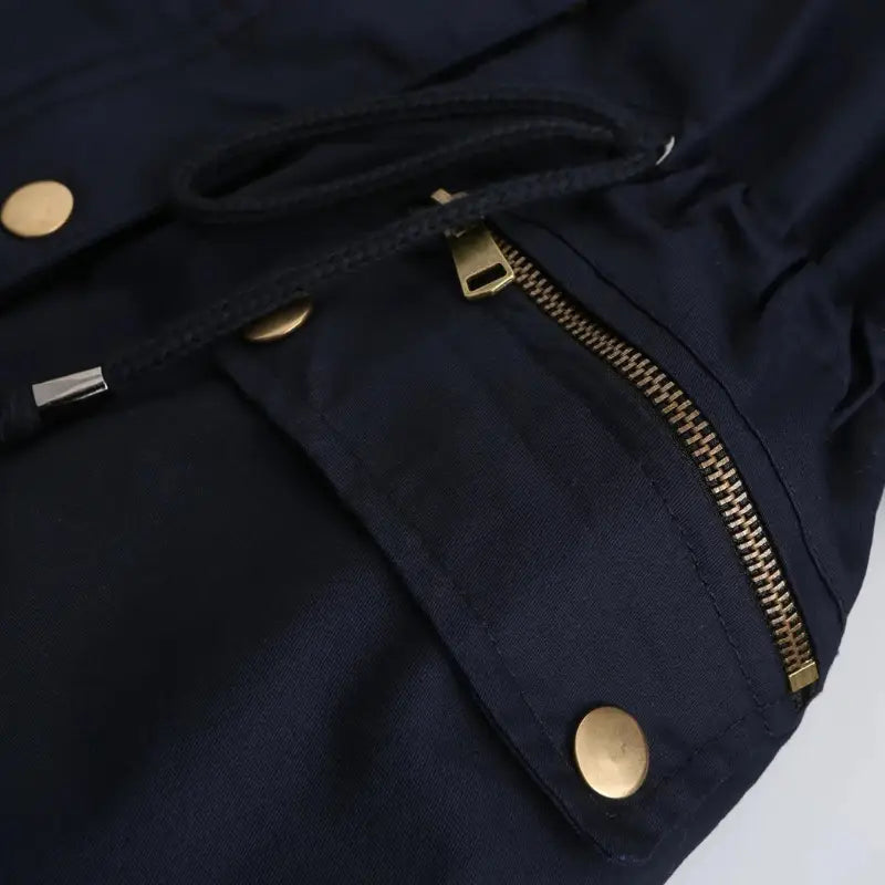 Parka militaire femme à capuche fourrure