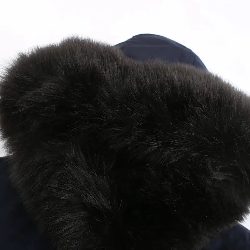 Parka militaire femme à capuche fourrure