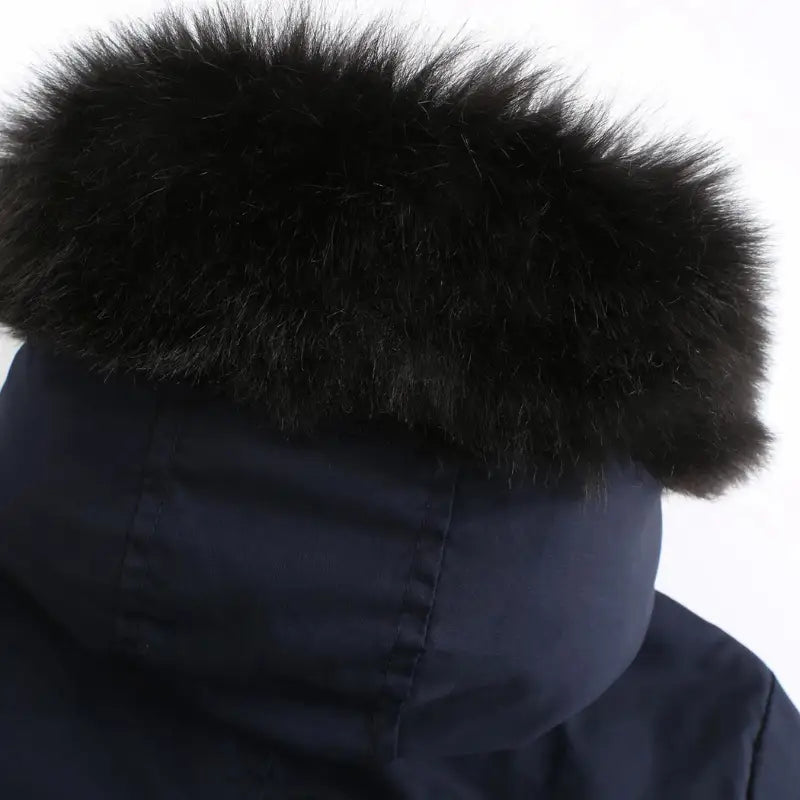 Parka militaire femme à capuche fourrure