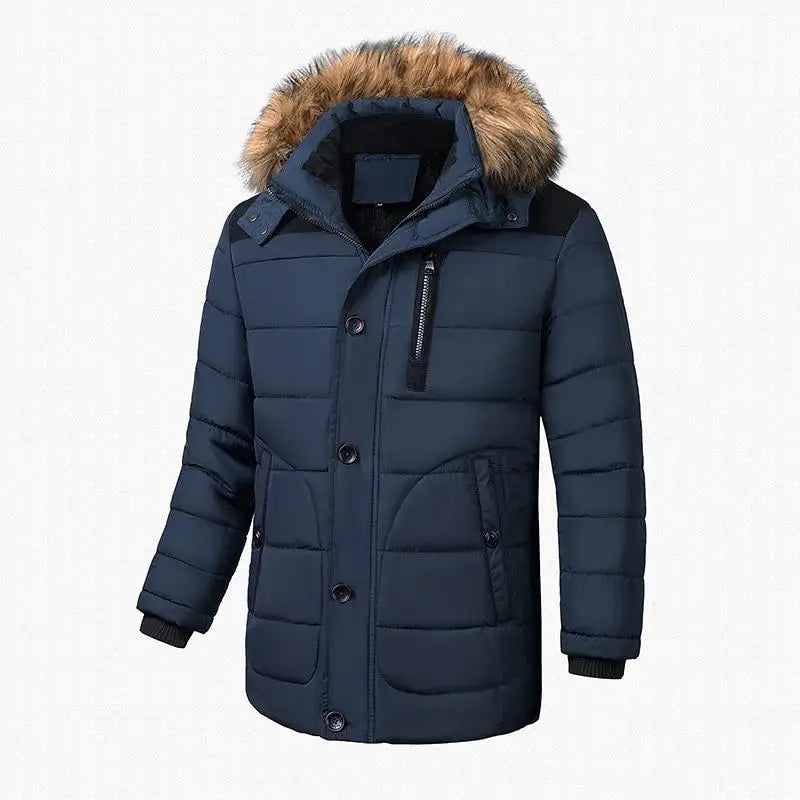 Parka militaire homme bleu