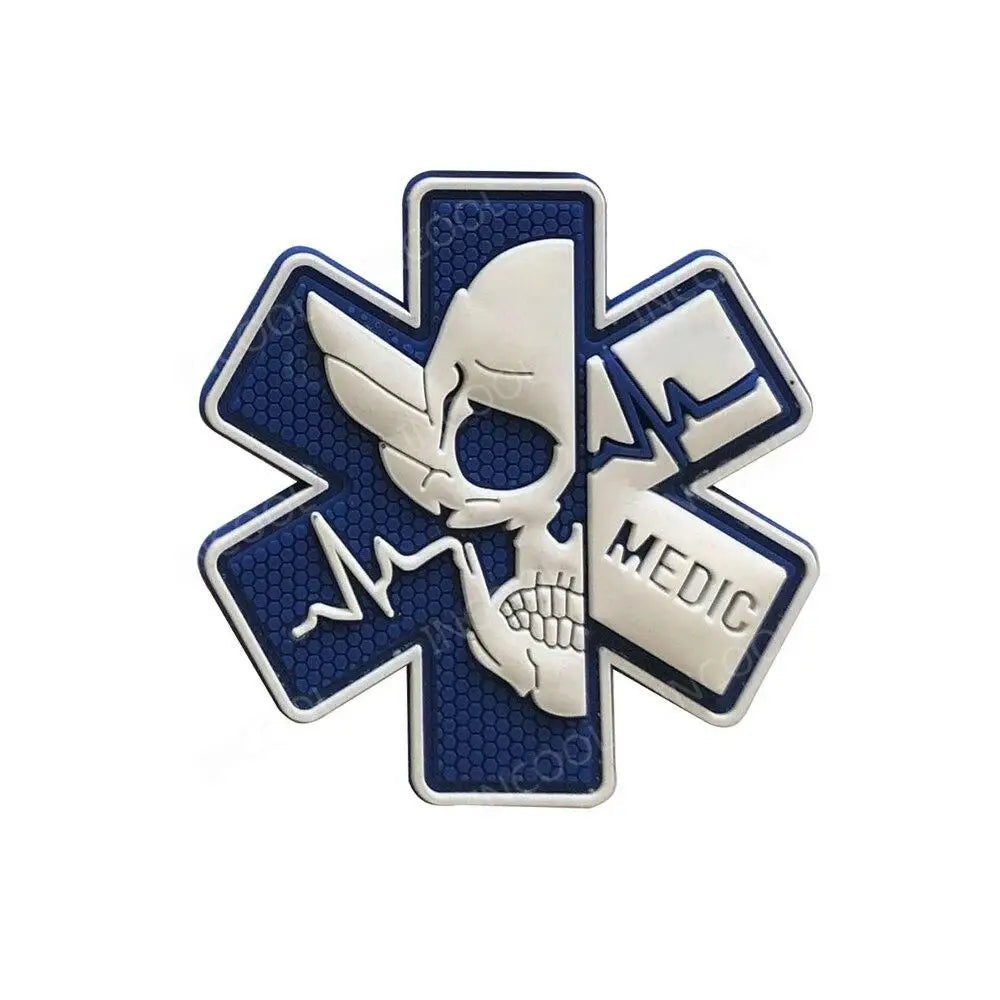 PATCH MILITAIRE - CRANE PARAMÉDICALE EN PVC 3D
