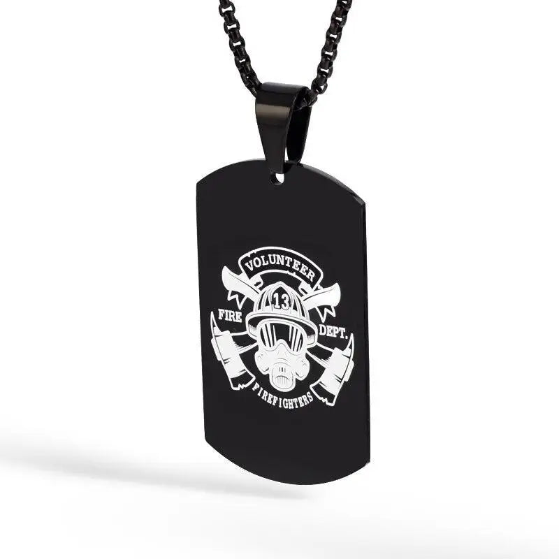 Pendentif plaque militaire