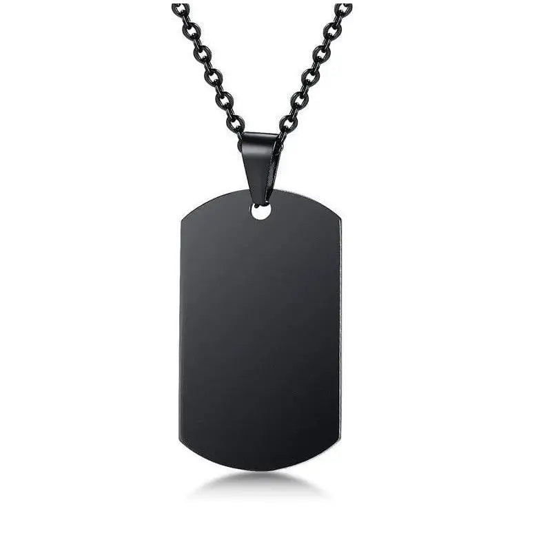 PLAQUE MILITAIRE - ACCESSOIRE AVEC GRAVURE (ACIER INOXYDABLE)