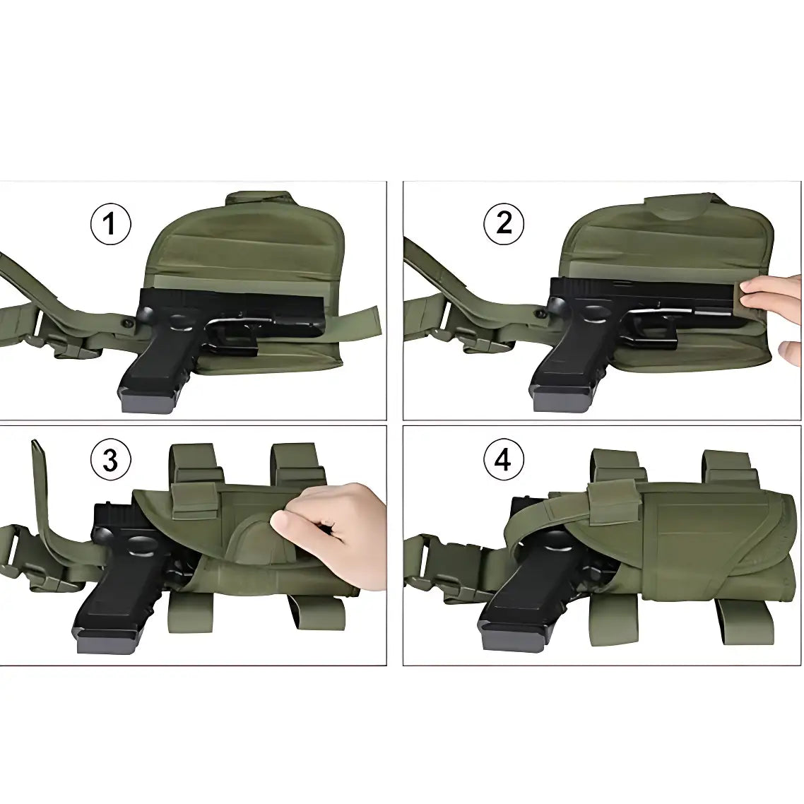 Holster de cuisse tactique avec sangle