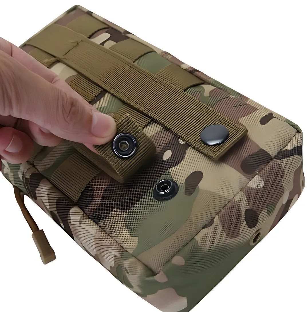 Pochette molle verticale en tissu Oxford déperlant