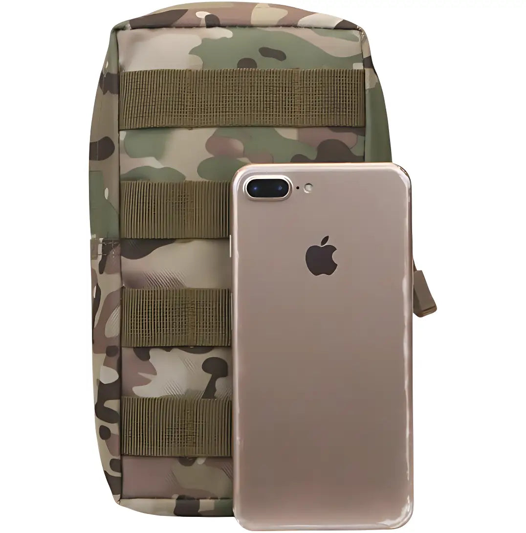 Pochette molle verticale en tissu Oxford déperlant