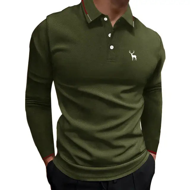 Polo manche longue homme
