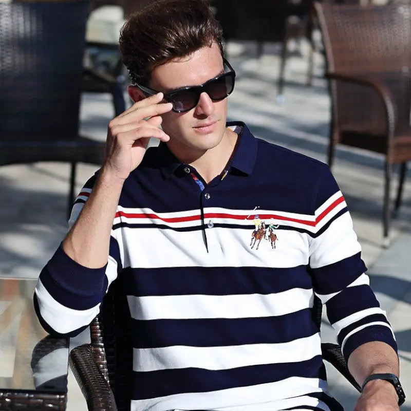 Polo style marin