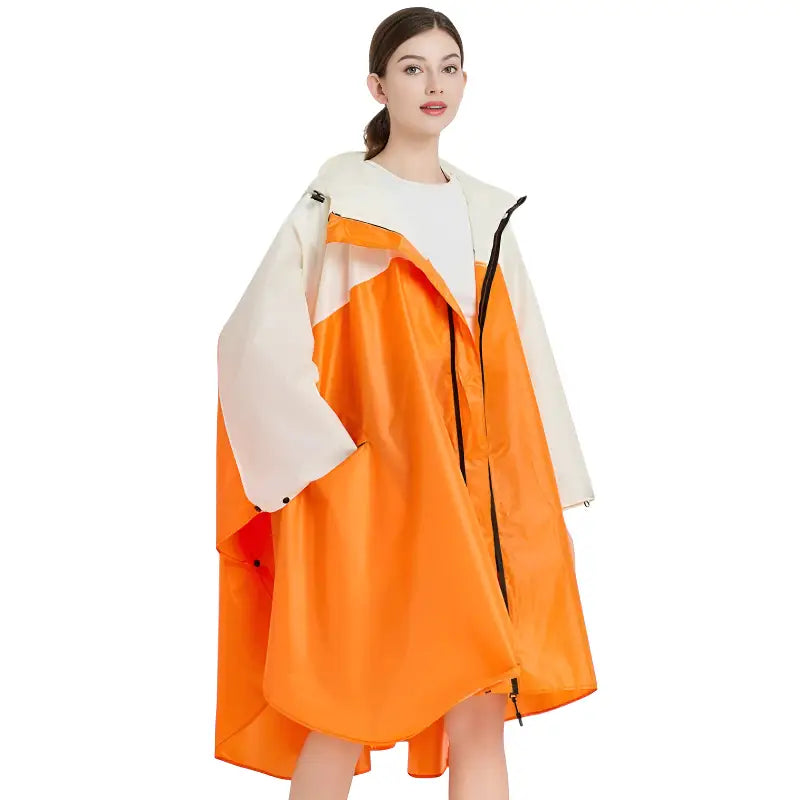 Poncho de pluie femme coupe-vent