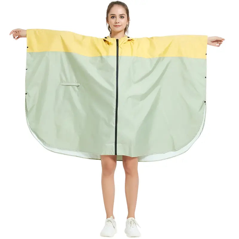 Poncho pluie bicolore
