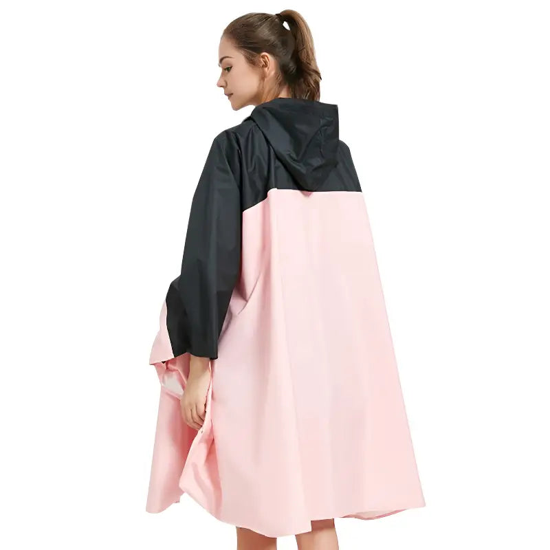 Poncho pluie bicolore