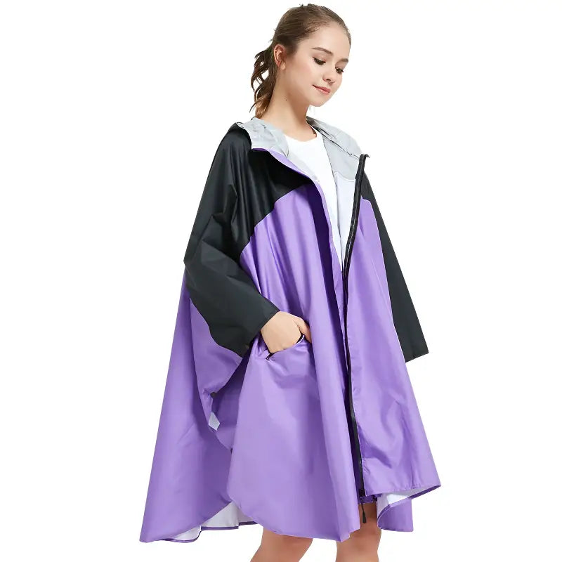 Poncho pluie femme ample