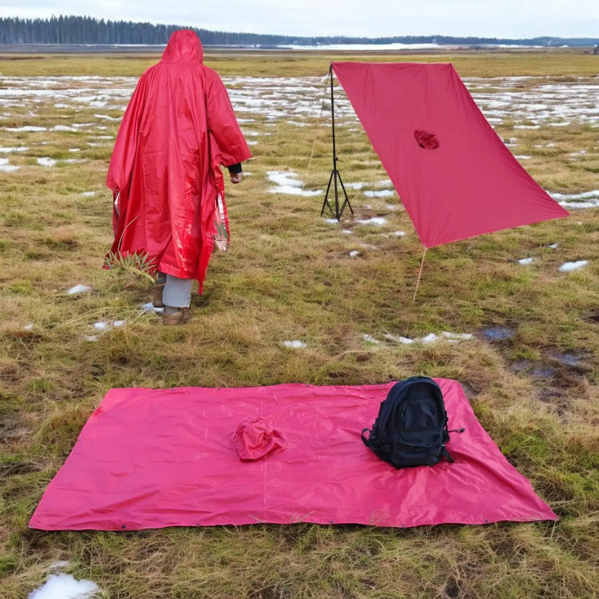 Poncho randonnée respirant