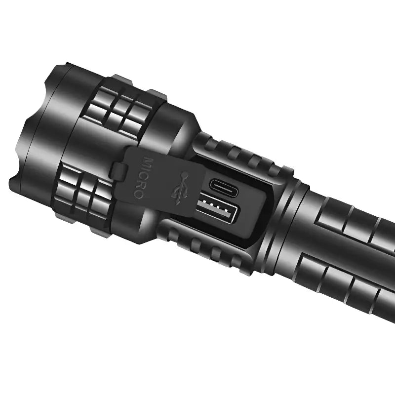 Lampe torche puissante LED 30 W rechargeable