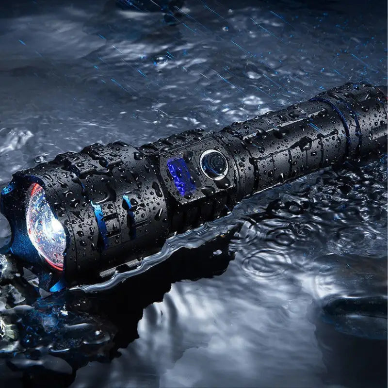 Lampe torche puissante LED 30 W rechargeable